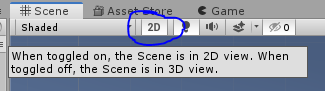 Scene View 2D Toggle